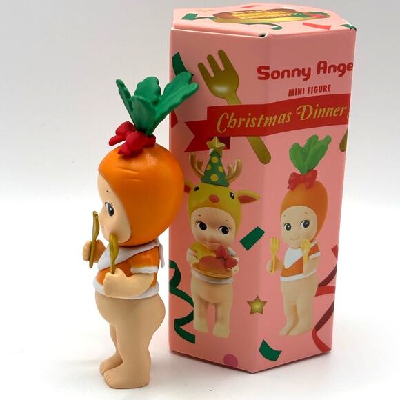 New Sonny Angel Carrot Mini Figure, Christmas Dinner Series, Open Box - Picture 3 of 5
